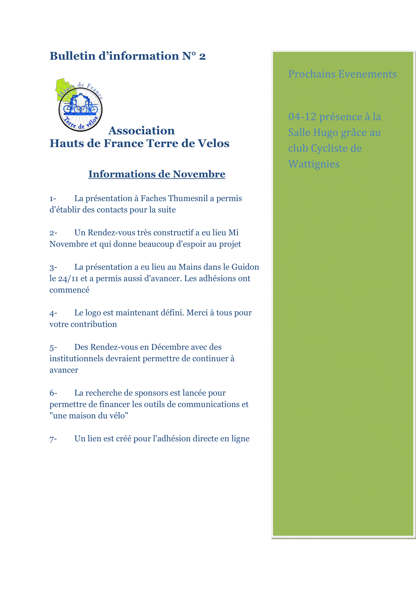 Bulletin information N°2-21-1